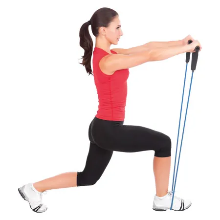 Fitness tube, extra thick, blue, set of 10