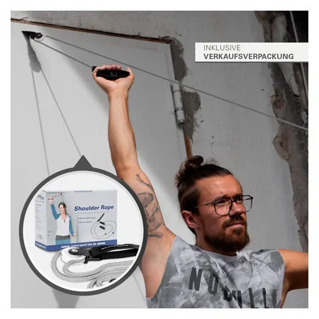 Shoulder trainer with pulley and door anchor