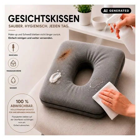 HygienePro face pillow 30x27x4,5 cm, carbon