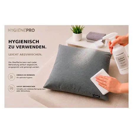 HygienePro pillow, 42x42x5 cm, carbon