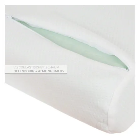 Viscoline neck support pillows, anatomical shape, LxWxH 68x33x13 cm