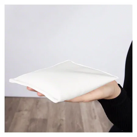 Sand bag filled with quartz sand, 15x15 cm, 0.5 kg, white