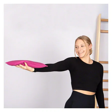 Sand bag filled with quartz sand, 34x18 cm, 2.5 kg pink