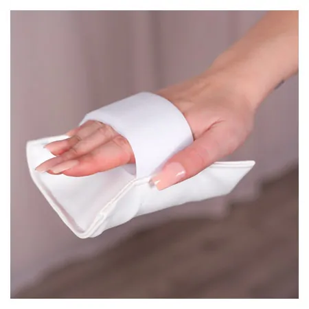 Sand bag with Velcro tape, 15x15 cm, 0.5 kg, white