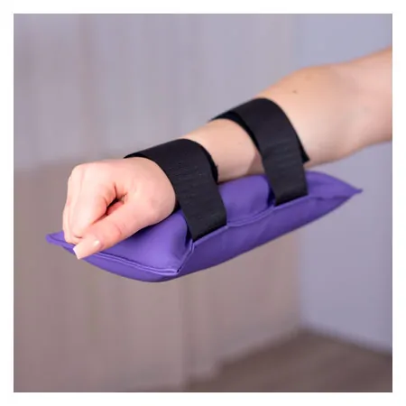Sand bag with Velcro tape, 30x15 cm, 2 kg, purple