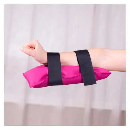 Sand bag with Velcro tape, 35x18 cm, 3 kg pink