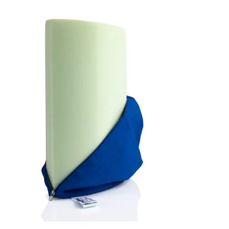 Lumbar cushion with cover and belt