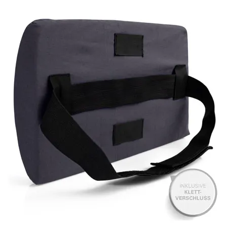 Lumbar cushion with cover and belt