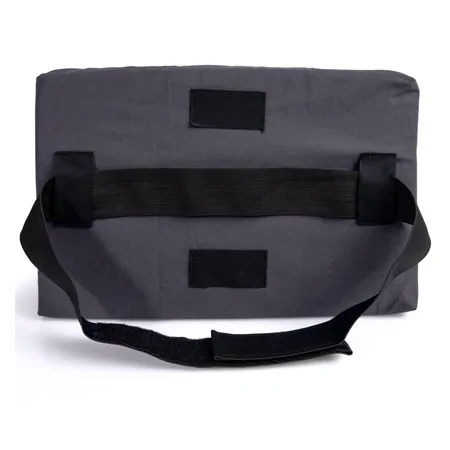 Lumbar cushion with cover and belt