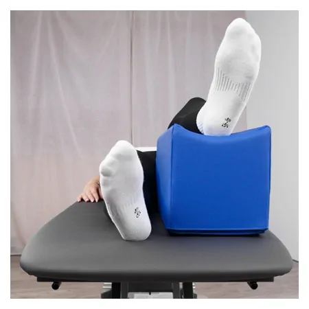 Positioning wedge with flat leg recess, L x W x H 75 x 20 x 22 cm