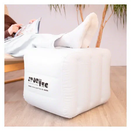 Storage pillow, inflatable, LxWxH 40x45x50 cm, white