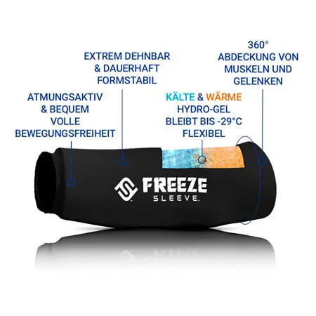 FREEZE SLEEVE cooling and warming bandage