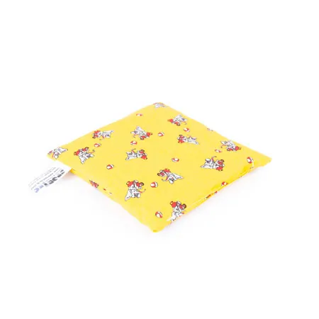 Cherry pit pillow with cotton cover Kids, 19x19 cm