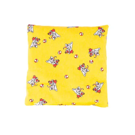 Cherry pit pillow with cotton cover Kids, 19x19 cm