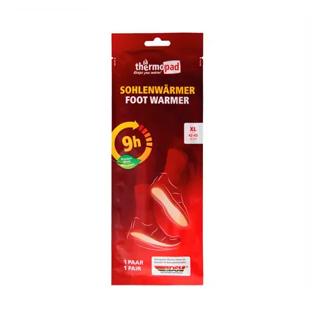 Thermopad foot warmer, size XL (Gr.43-46), pair