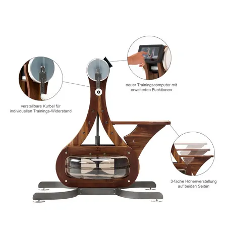 NOHrD WaterGrinder upper torso exerciser nut tree