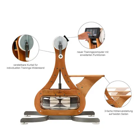 NOHrD WaterGrinder upper torso exerciser cherry