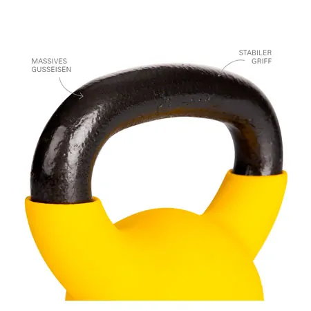 Kettlebell, 4 kg, yellow