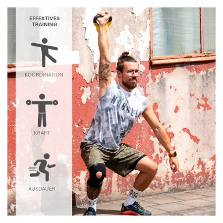 Kettlebell, 4 kg, yellow