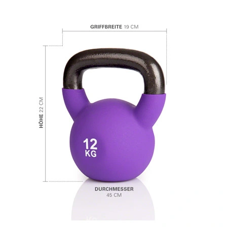 Kettlebell, 12 kg, purple
