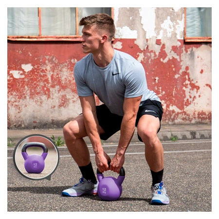 Kettlebell, 12 kg, purple