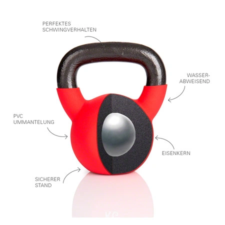 Kettlebell, 16 kg, red