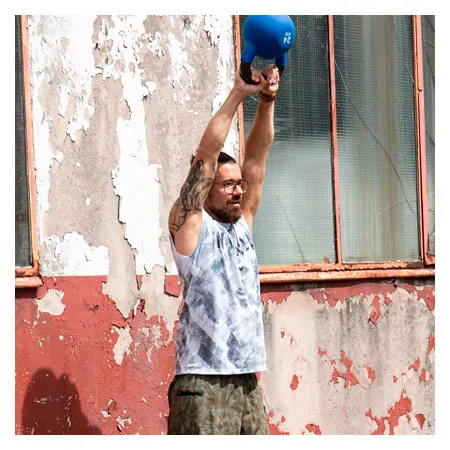 Kettlebell, 24 kg, blue