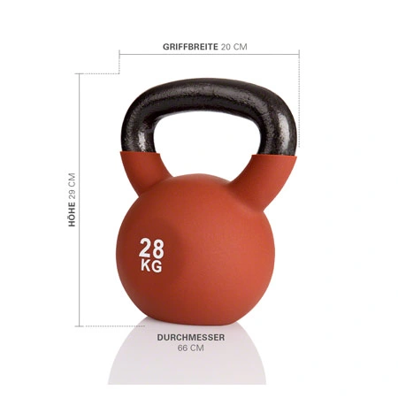 Kettlebell, 28 kg, brown