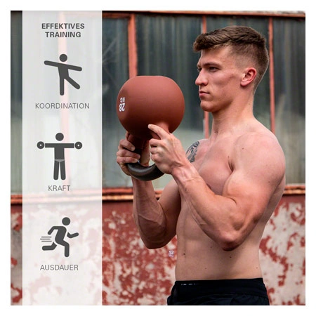Kettlebell, 28 kg, brown