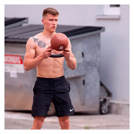 Kettlebell, 28 kg, brown