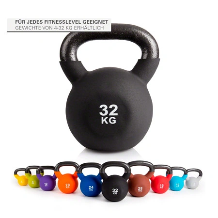 Kettlebell, 32 kg, black