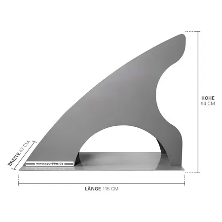 Shelf for 8 kettlebells