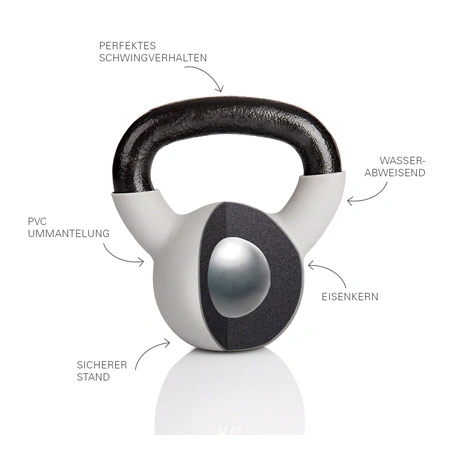Kettlebell 6 kg, gray
