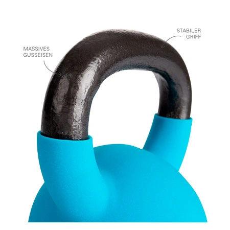 Kettlebell, 10 kg, light blue