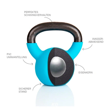 Kettlebells 4-24 kg, set of 8 incl. storage