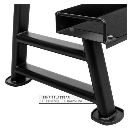 Kettlebell stand with 2 shelves, LxWxH 139x63x74 cm