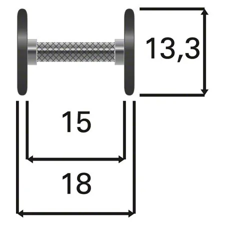 Dumbbell made of rubber, 2.5 kg, one piece