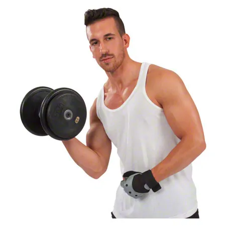 Dumbbells made of rubber, 15 kg, one piece