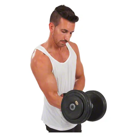 Dumbbells made of rubber, 20 kg, piece