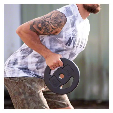 pumpset! -weight plates made of vinyl,  2.7 cm, 2.5 kg, one piece
