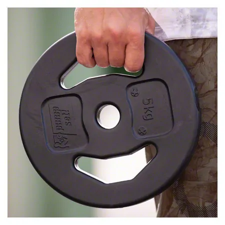 pumpset! -weight plates made of vinyl,  2.7 cm, 5 kg, one piece