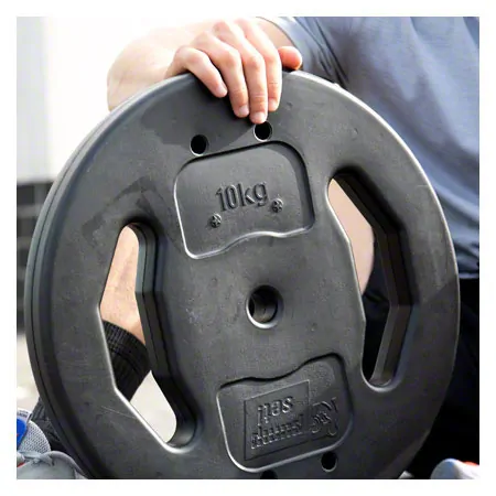 pumpset! -weight plates made of vinyl,  2.7 cm, 10 kg piece
