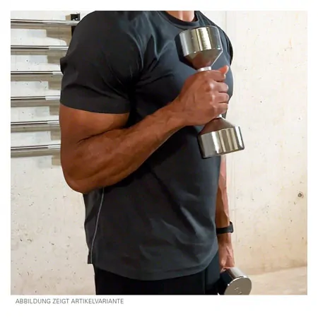 Chrome dumbbell massive, 7 kg, one piece