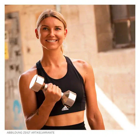 Chrome dumbbell massive, 7 kg, one piece