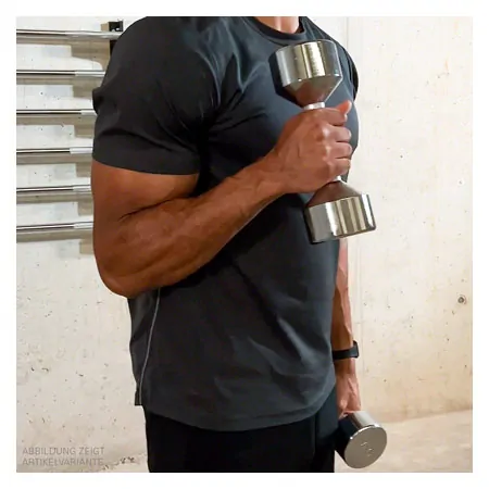 Chrome dumbbell massive, 5 kg, one piece
