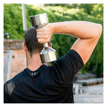 Chrome dumbbell massive, 5 kg, one piece