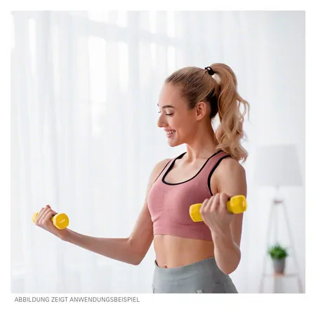 Wall mount made of wood dumbbells