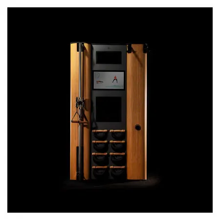 NOHrD Wall Compact, pulley, ski trainer, 8 swing dumbbells, oak
