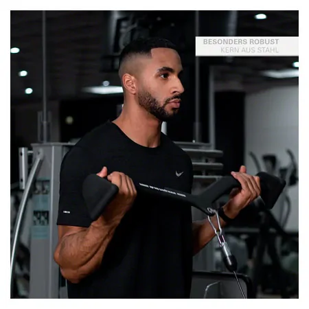 Sport-Tec ergonomic lat pull and rowing handle, 80x10 cm