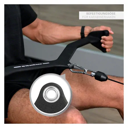 Sport-Tec ergonomic lat pull and rowing handle, 80x10 cm